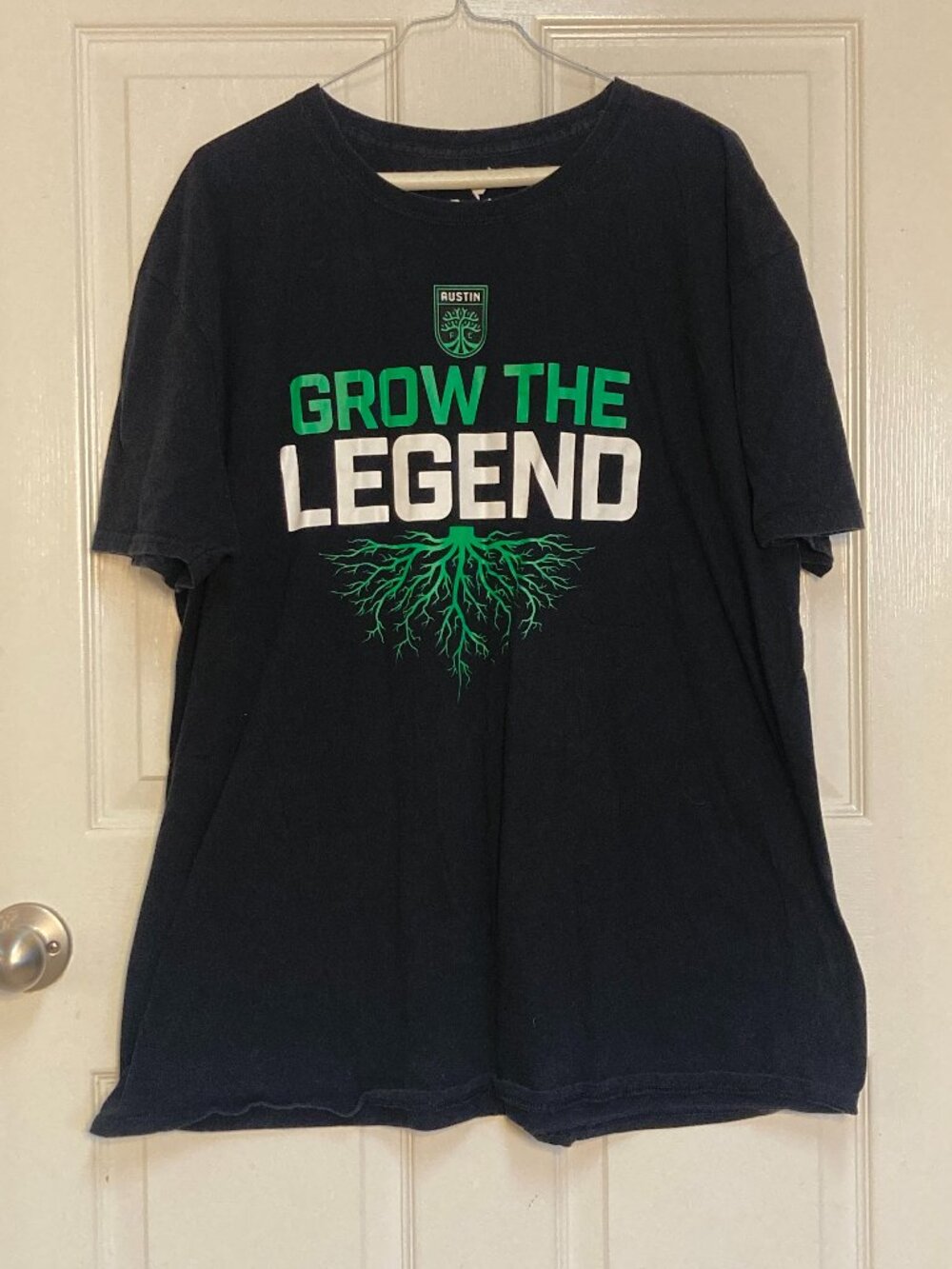 Men's tee shirt by Fanatics Austin FC Grow the Legend black sze 2XL